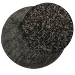 vidaXL Tapis ISTAN à poils longs aspect brillant anthracite Ø 120 cm