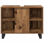 vidaXL Ensemble de mobilier de salle de bain avec étagère 3 Pièces Marron