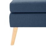 vidaXL Repose-pied Bleu Tissu