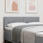 Tête de lit vidaXL Boutonnée Gris clair 160 cm Tissu