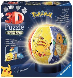 Puzzle 3D Ball Pokemon illumine 72Pièces