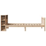 vidaXL Lit bibliothèque sans matelas 90x200 cm bois de pin massif