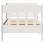 vidaXL Cadre de lit sans matelas blanc 90x200 cm bois de pin massif