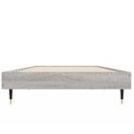vidaXL Cadre de lit sonoma gris 75x190 cm bois d'ingénierie