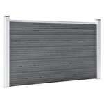 vidaXL Clôture de jardin WPC 353x106 cm Gris