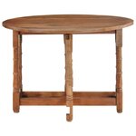 vidaXL Table de salle à manger Rond 110x76 cm Bois de manguier massif