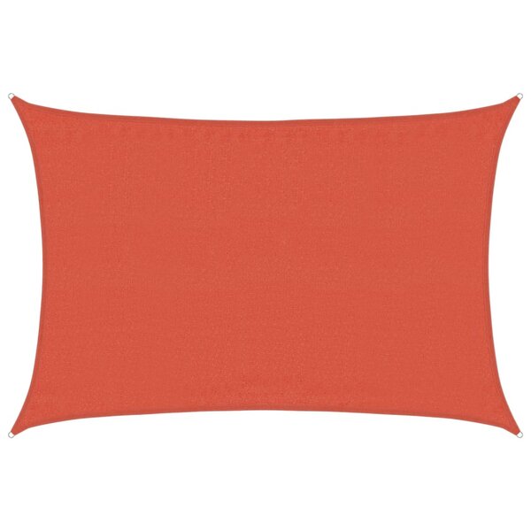 vidaXL Voile d'ombrage 160g/m² rectangulaire terre cuite 3 5x4 5m PEHD