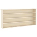 vidaXL Vitrine Murale Montage mural Beige 80 x 8 5 x 36 cm