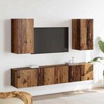 vidaXL Ensemble meuble TV 4 Pièces Bois ancien 160 x 30 x 30 cm