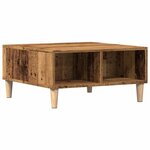 vidaXL Table basse vieux bois 60x60x30 cm bois d'ingénierie