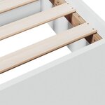 vidaXL Cadre de lit avec tiroirs blanc 140x200 cm bois d'ingénierie