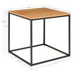 House Nordic Table latérale Avery Chêne et noir