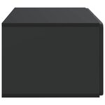 vidaXL Meuble TV mural 59 5 x 41 x 30 cm Noir Bois d'ingénierie