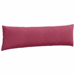 vidaXL Coussins de canapé 2 Pièces Bordeaux 145 x 40 cm