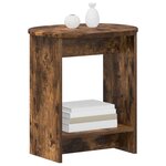vidaXL Table d'appoint Chêne fumé 50 x 39 5 x 55 cm Bois d'ingénierie