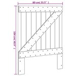 vidaXL Tête de lit 80x104 cm bois massif de pin