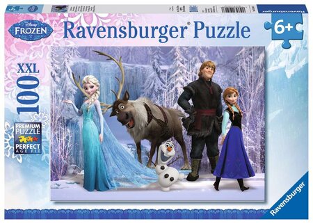 Ravensburger puzzle 100 p xxl - dans le royaume de la reine des neiges / disney