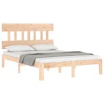 vidaXL Cadre de lit sans matelas 140x190 cm bois de pin massif