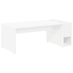 vidaXL Table basse Blanc 101 5 x 50 x 37 cm Bois d'ingénierie