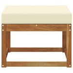 vidaXL Pouf d'Extérieur Bois d'Acacia Massif Naturel