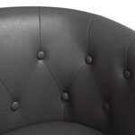 vidaXL Chaise cabriolet gris similicuir