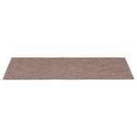 vidaXL Tapis d'escalier autocollants 30 pièces 60 x 25 cm Marron clair Rectangulaire