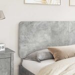 vidaXL Tête de lit Gris béton 200 cm Bois d'ingénierie