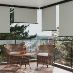 vidaXL Auvent latéral de balcon 165x250 cm Gris