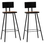 vidaXL Mobilier de bar 3 Pièces Bois de récupération massif