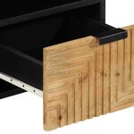 vidaXL Meuble TV marron 100x33x46 cm bois massif de manguier