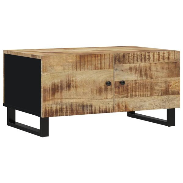 vidaXL Table basse 80x50x40 cm Bois de manguier solide et d'ingénierie