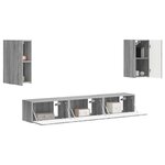 vidaXL Ensemble meuble TV 5 Pièces Gris Sonoma Bois d'ingénierie