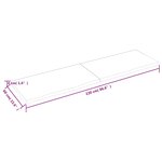 vidaXL Étagère murale 220x60x(2-4) cm bois de chêne massif non traité