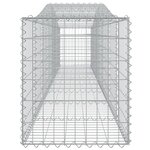 vidaXL Paniers à gabions arqués 8 Pièces 400x50x60/80 cm Fer galvanisé