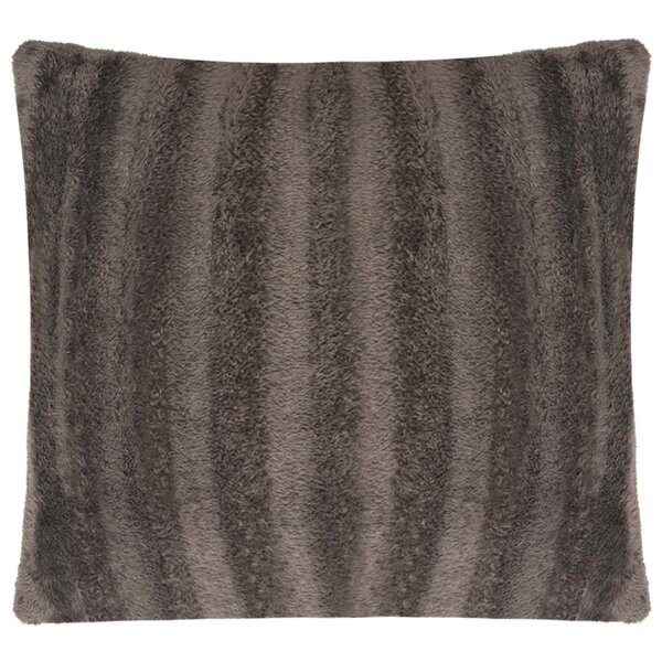 vidaXL Coussin de jeté Rayé 2 Pièces Gris 50 x 50 cm Polyester