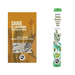 Encens sauge blanche et Sauge de Californie à brûler