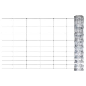 vidaXL Clôture de jardin Acier galvanisé 50x1 5 m Argenté