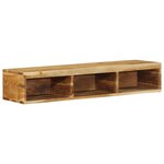 VidaXL Meuble TV mural 100x30x19 cm bois massif d'acacia