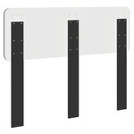 vidaXL Tête de lit Chêne noir 135 cm Bois d'ingénierie