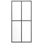 vidaXL Écran de douche Verre trempé transparent 100x195 cm