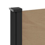 vidaXL Auvent latéral rétractable taupe 220x300 cm