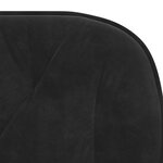 vidaXL Chaises à manger lot de 2 Noir Velours