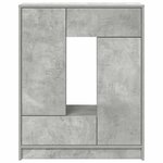 vidaXL Buffet avec tiroirs et portes gris béton 73x31x90 cm