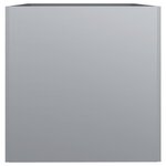 vidaXL Jardinière argenté 62x47x46 cm acier galvanisé