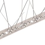 vidaXL Ensemble de 6 pointes à 5 rangées contre oiseaux Inox 3 m