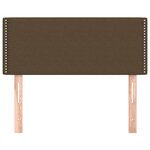 vidaXL Tête de lit Marron Foncé 80x5x78/88 cm Tissu