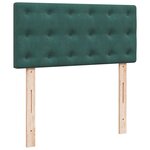 vidaXL Sommier à lattes de lit avec matelas Vert foncé 90x190 cm