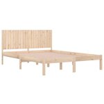 vidaXL Cadre de lit sans matelas 200x200 cm bois massif de pin