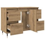 vidaXL Armoire de salle de bain chêne artisanal bois d'ingénierie