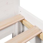 vidaXL Cadre de lit sans matelas blanc 90x200 cm bois de pin massif